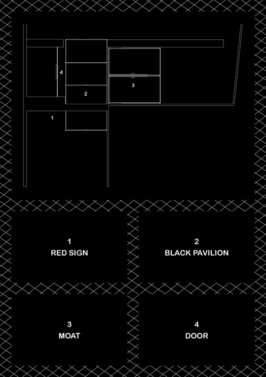 Stronghold, 2016. A project by Carlos Valverde. Black Fortress, plan view.