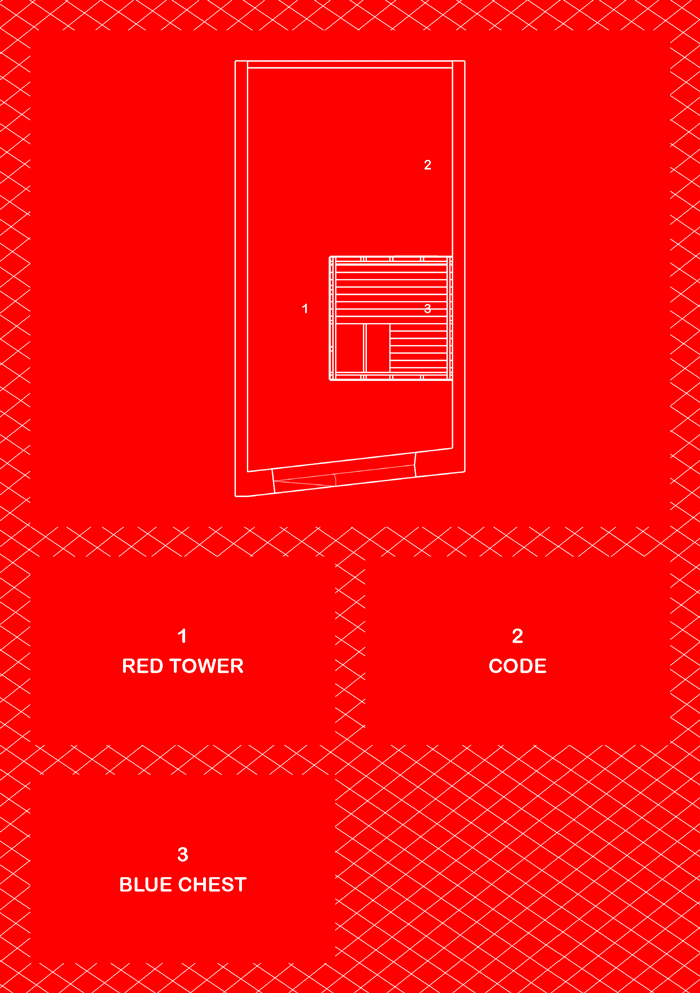 Stronghold, 2016. A project by Carlos Valverde. Red Fortress, plan view.